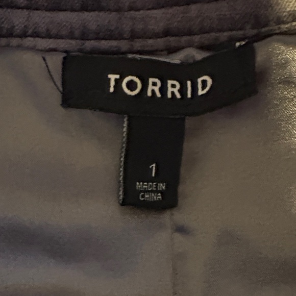 Torrid Metallic Gray Bomber Jacket - Picture 2 of 8